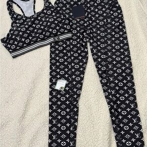 Workout set monogram LV print